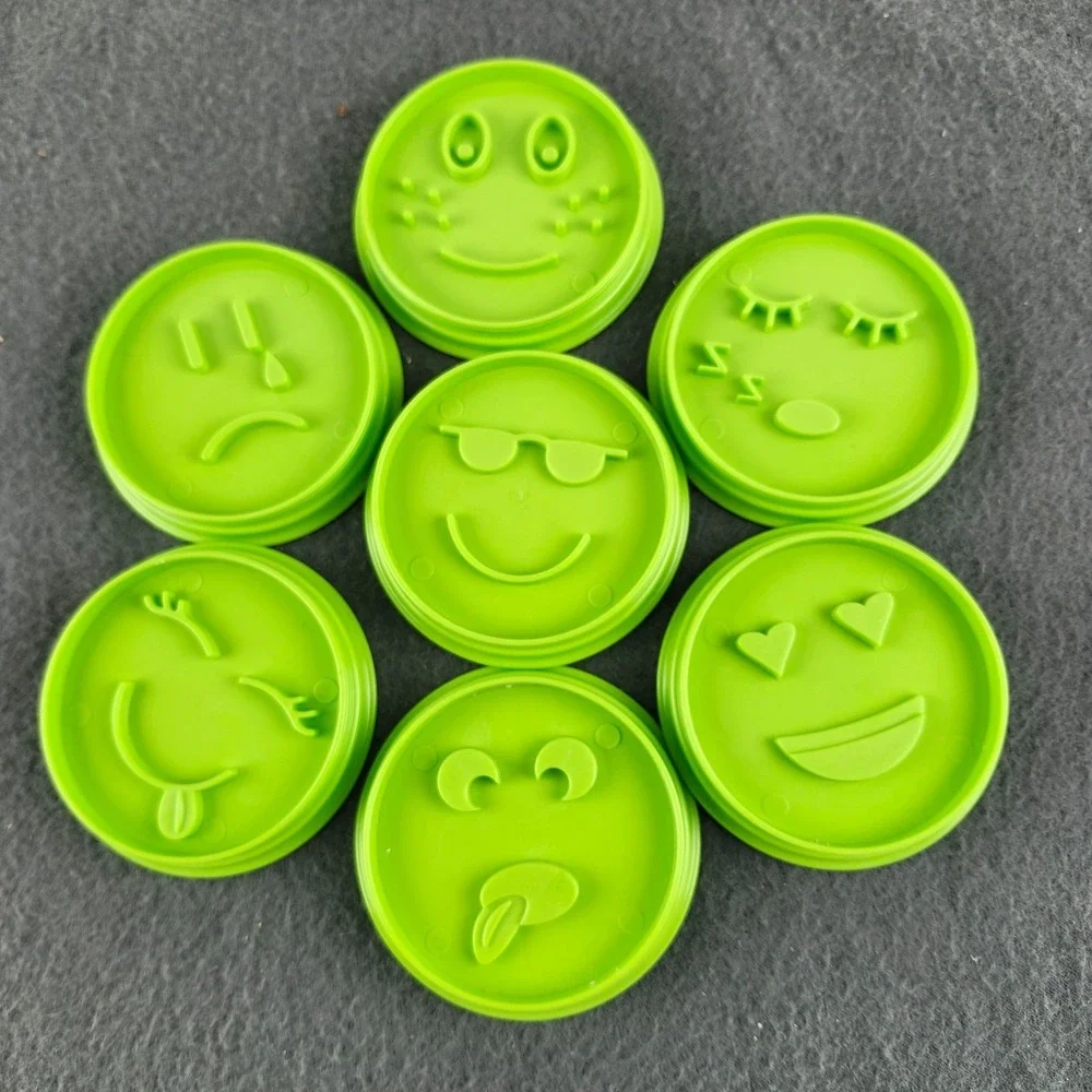 Pampered Chef Set‎ of 7 Green Round 3.5